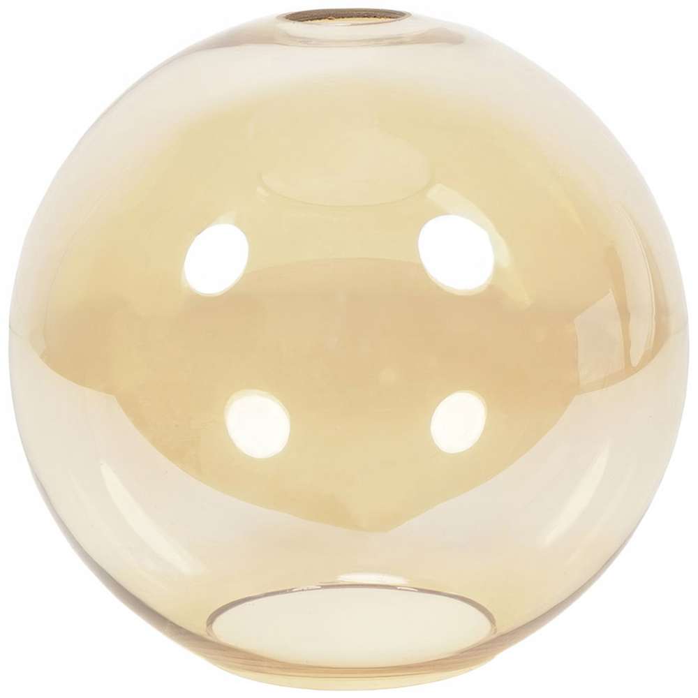 ValueLights Bellamy Amber Glass Lamp Shade Image 1