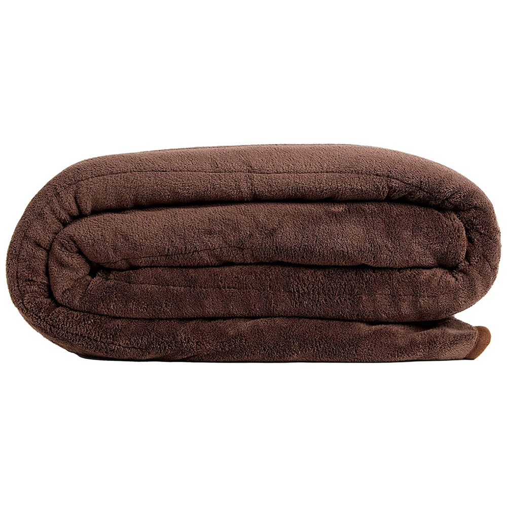 Homefront Chocolate Heated Throw Blanket Image 4