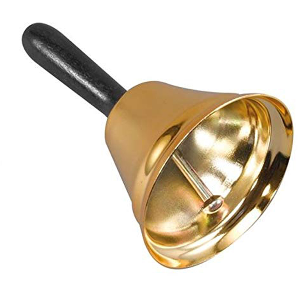 Shatchi Gold and Black Santa Claus Bell Accessory Image
