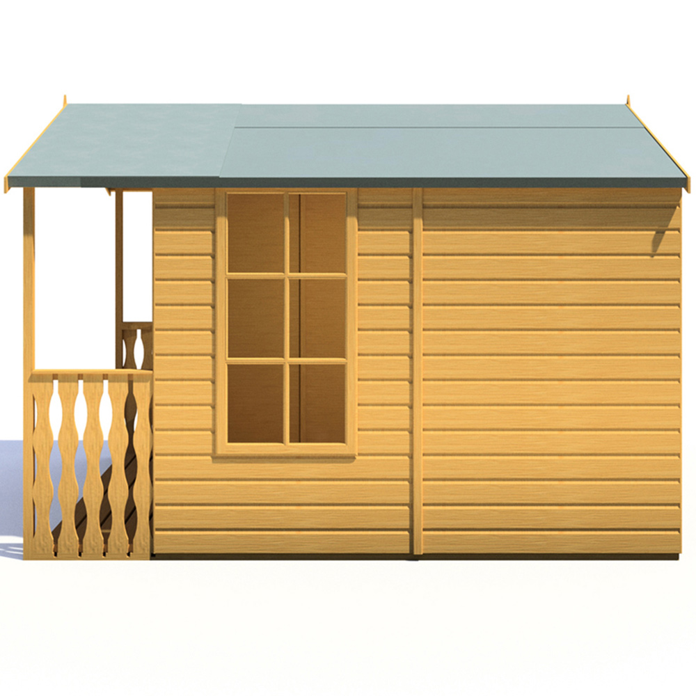 Shire Delmora 8 x 10ft Double Door Traditional Summerhouse Image 4