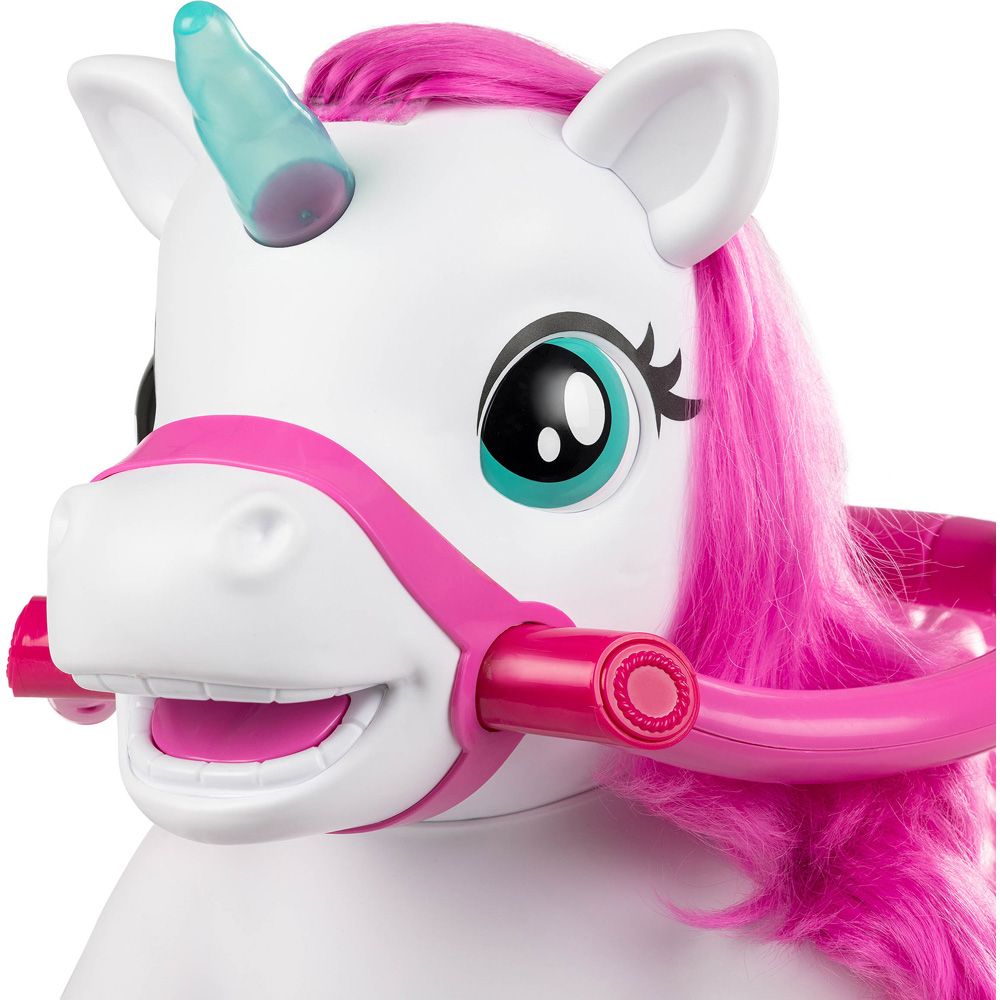 Xootz White Kids Magical Unicorn Ride-On Toy Image 4