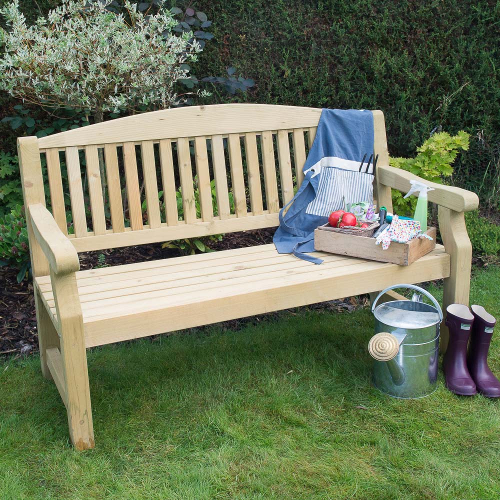 Forest Garden Harvington Bench 5ft Image 1