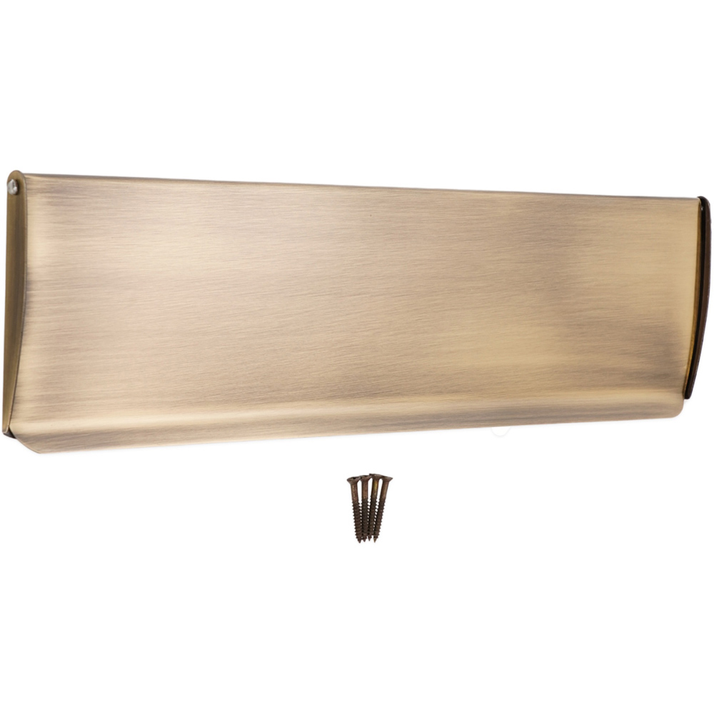 Spira Brass Antique Brass Small Letter Tidy Flap 275 x 80mm Image 3