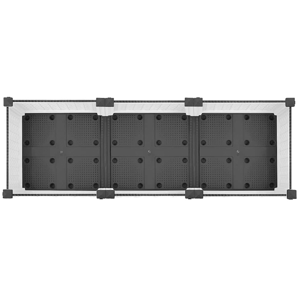vidaXL White Polypropylene Raised Garden Bed 120 x 40 x 23cm Image 6
