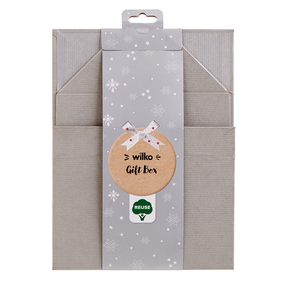 Wilko First Frost Silver Gift Box Image 1