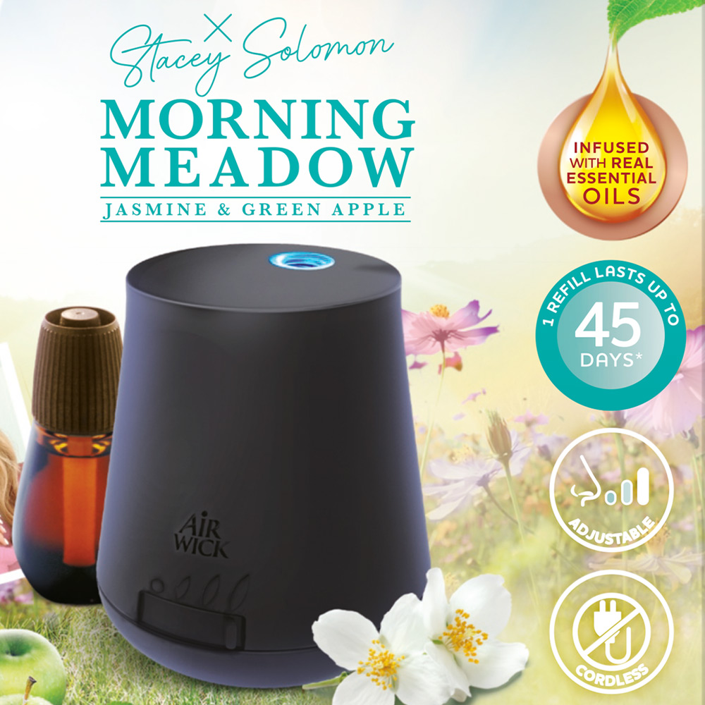 Air Wick x Stacey Solomon Morning Meadow Essential Mist Diffuser Kit 20ml Image 2