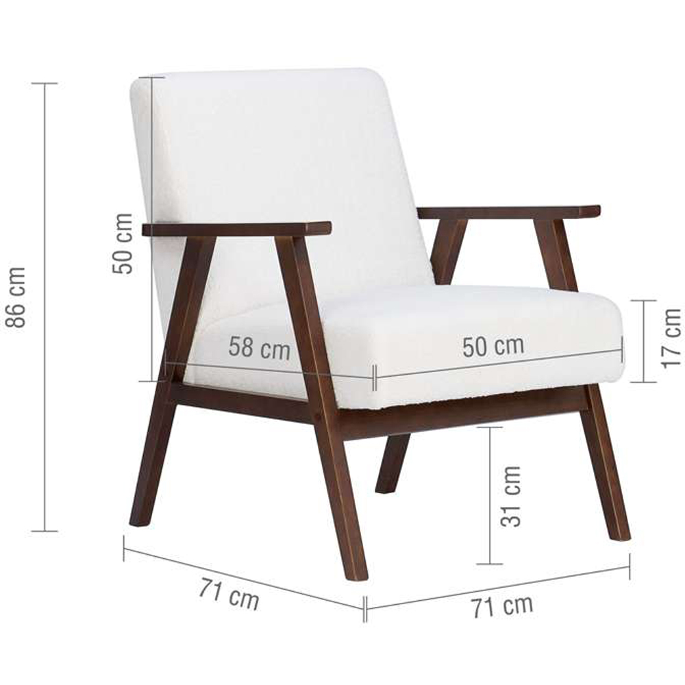 Birlea Ellwood Boucle Armchair Image 9