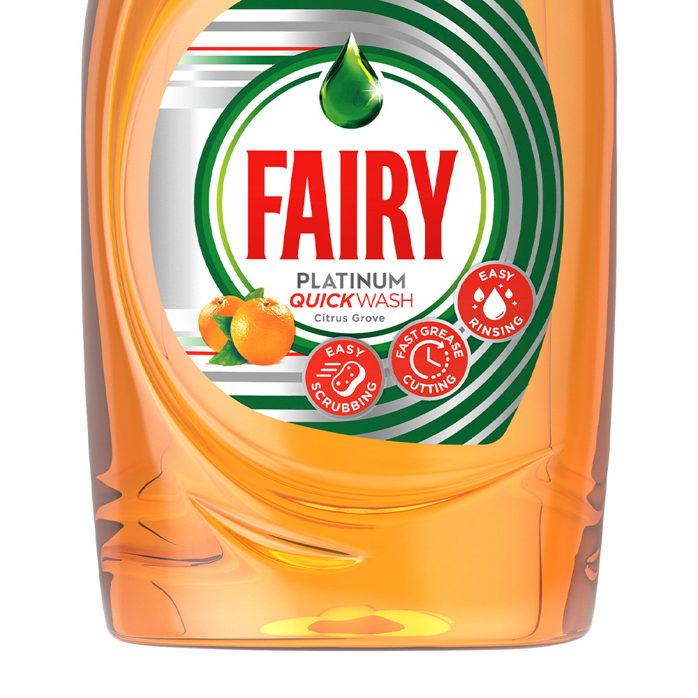 Fairy Platinum Orange Washing Up Liquid 870ml   Image 3