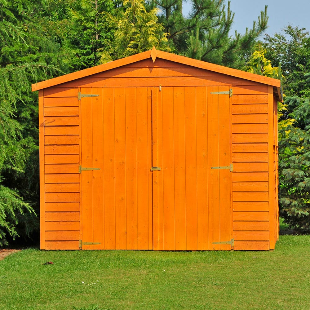Shire 10 x 15ft Double Door Overlap Apex Wooden Shed Image 4