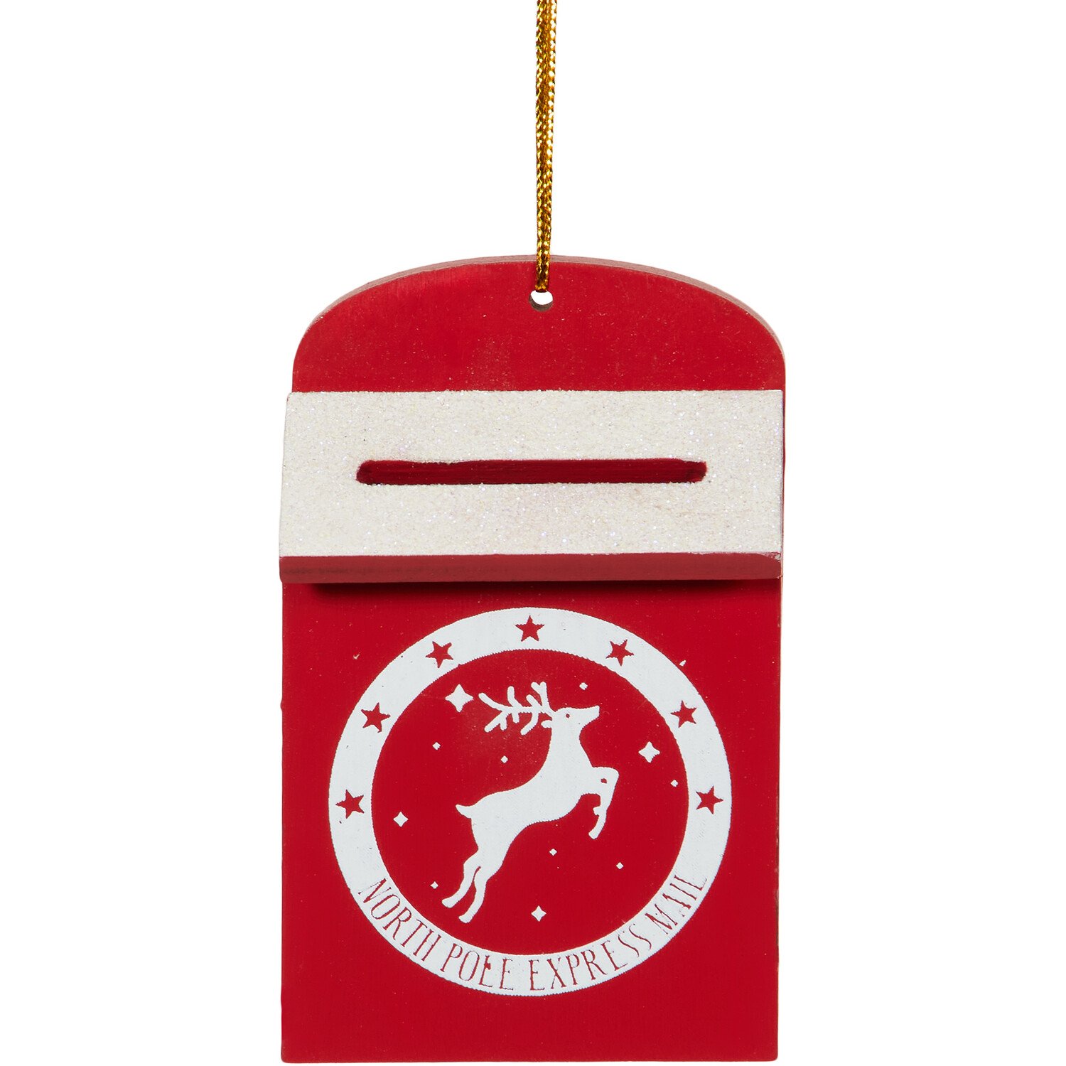 North Pole Express Hanging Decoration - Red Image 1