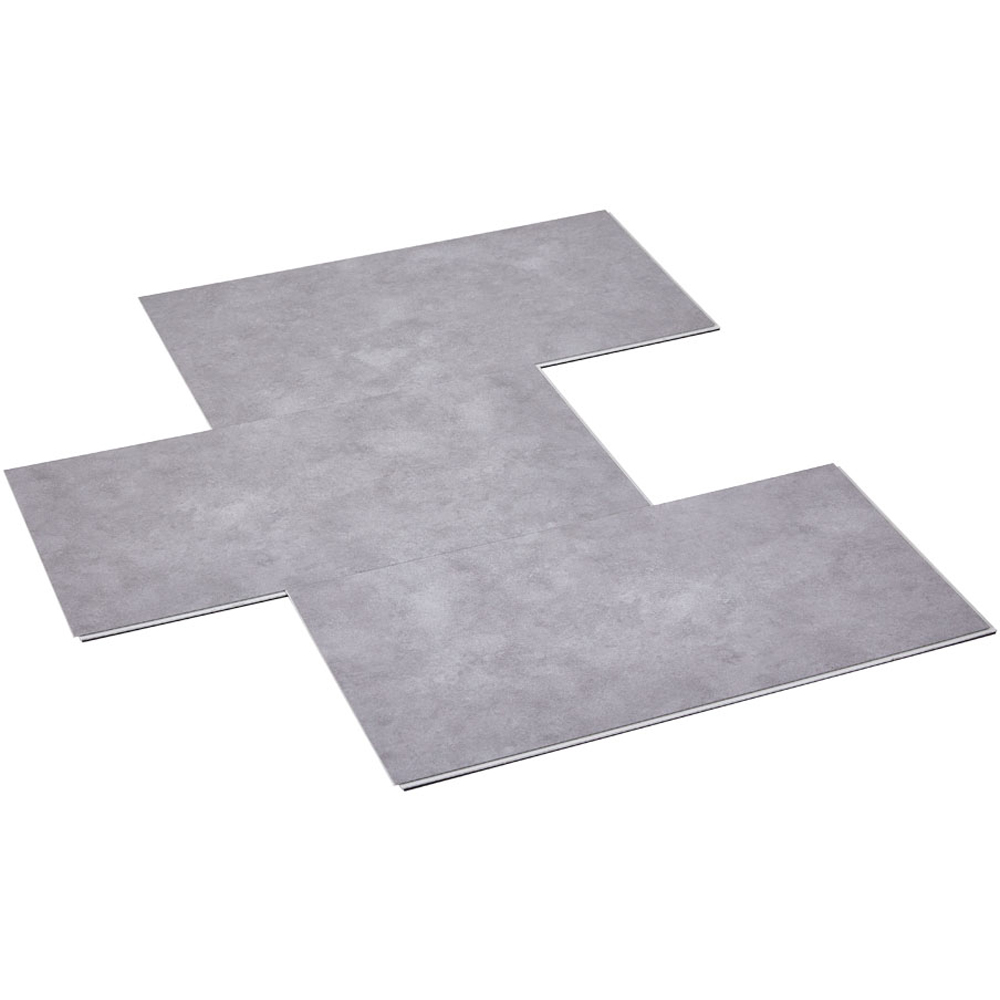Living and Home Grey Rectangle PVC Flooring 16 Pack Image 4
