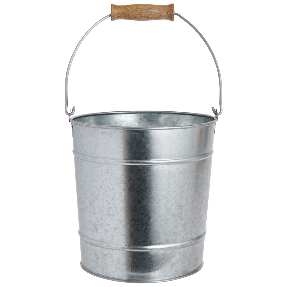 Wilko Galvanised Metal Bucket Image 1