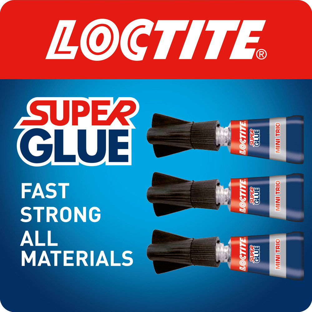 Loctite 3 Pack Original Mini Trio Super Glue 1g Image 1
