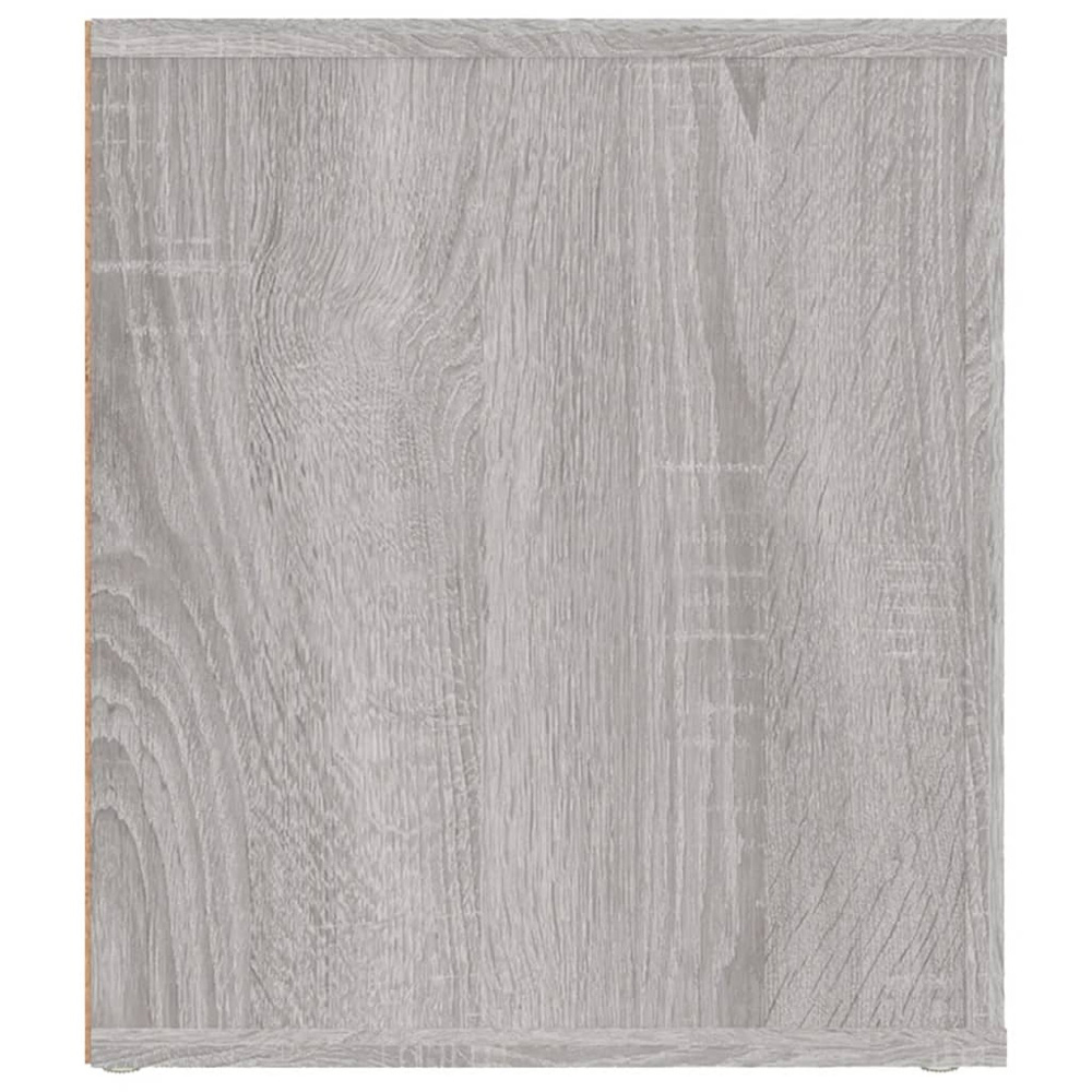 vidaXL 2 Door 2 Shelf Grey Sonoma TV Cabinet Image 7