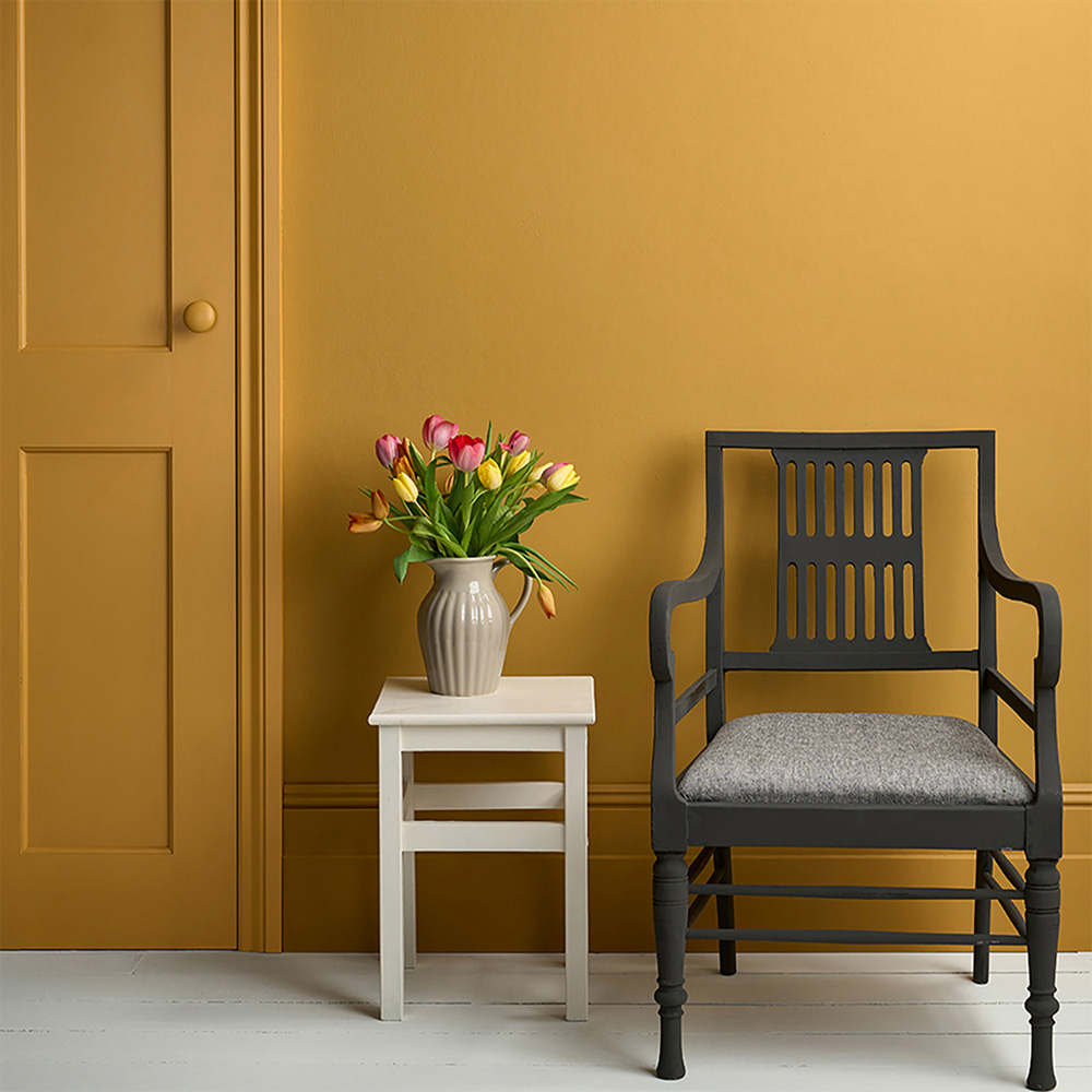 Annie Sloan Carnaby Yellow Wood and Metal Satin Paint 750ml Image 5