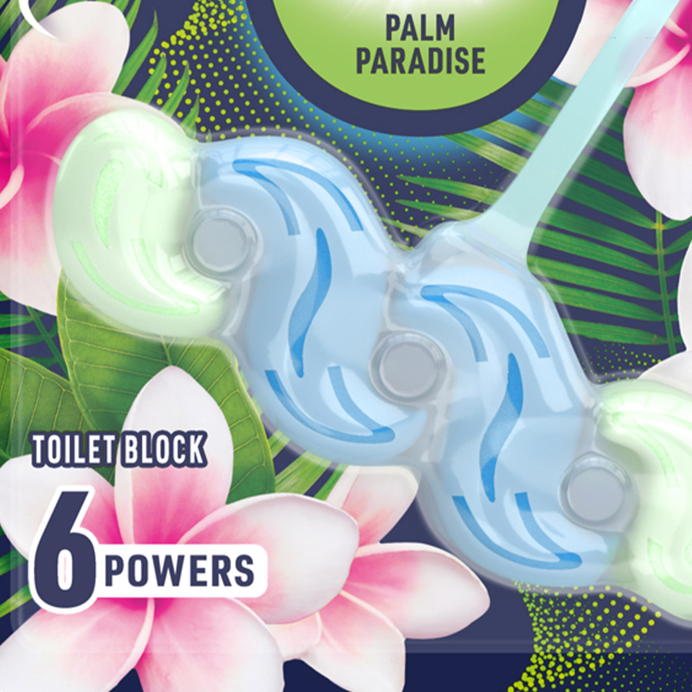 Harpic Active Fresh Palm Paradise Toilet Block Image 3