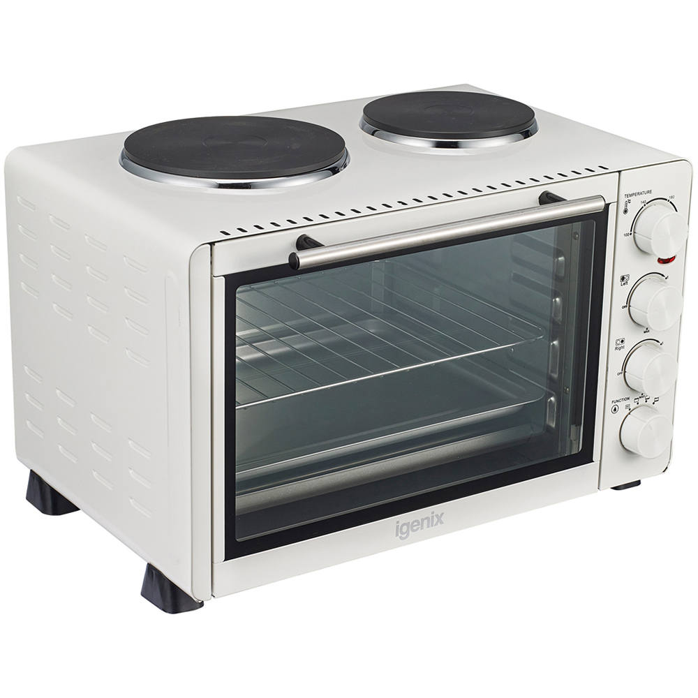 Igenix 30L Mini Oven and Grill with Double Hotplates Image 4