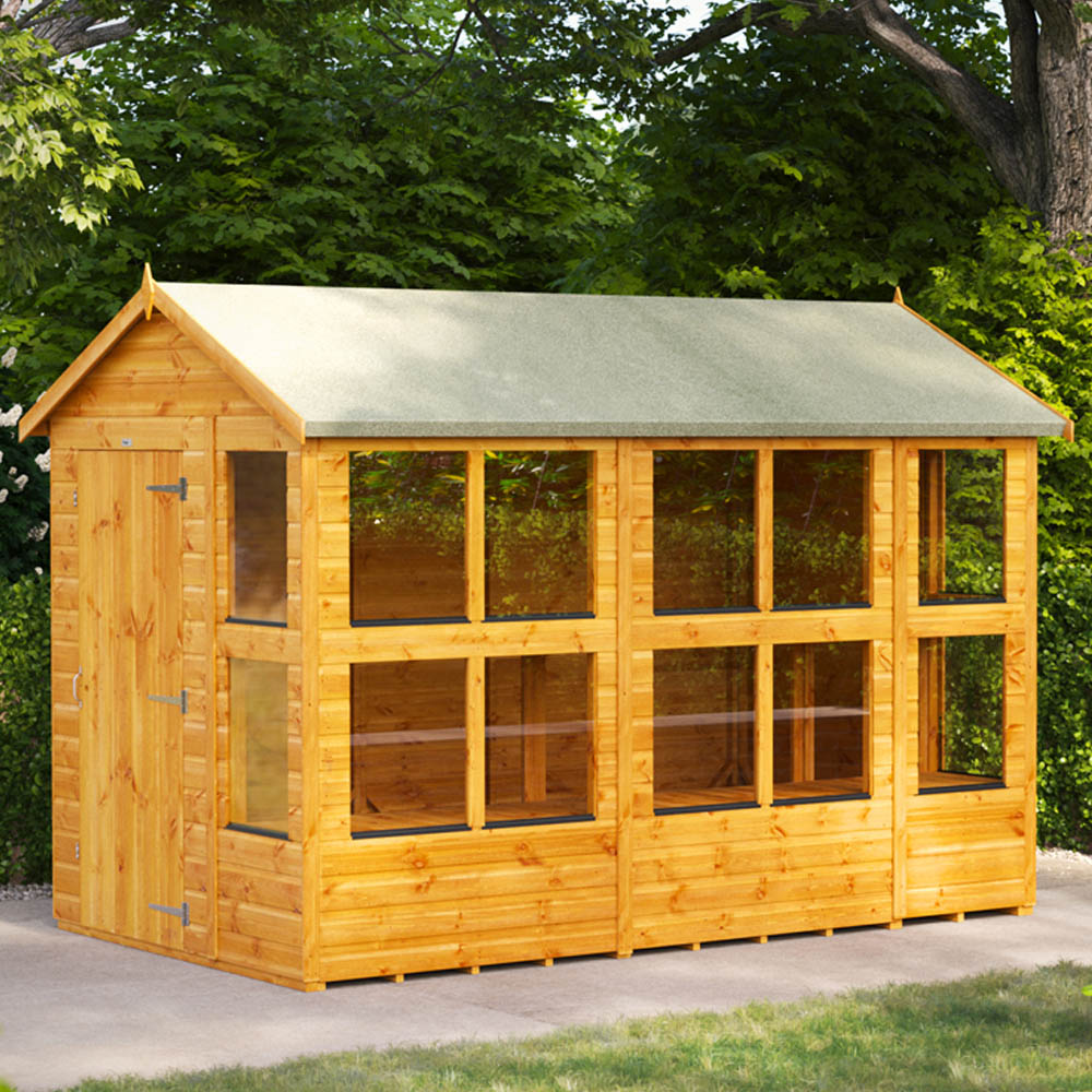 Power Sheds 10 x 6ft Apex Potting Shed Image 2