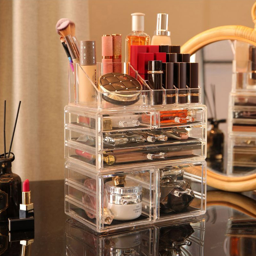 Acrylic Makeup Organizer with Drawers Image 2