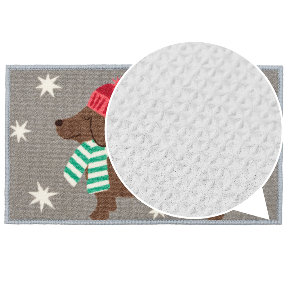 JVL Premium Christmas Doggy Gifts Nylon Pile Non Slip Indoor Mat 40 x 70cm Image 6