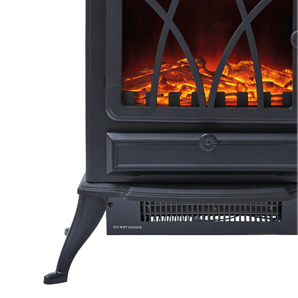 Warmlite Black Stirling Fire Stove Heater 2000W Image 3