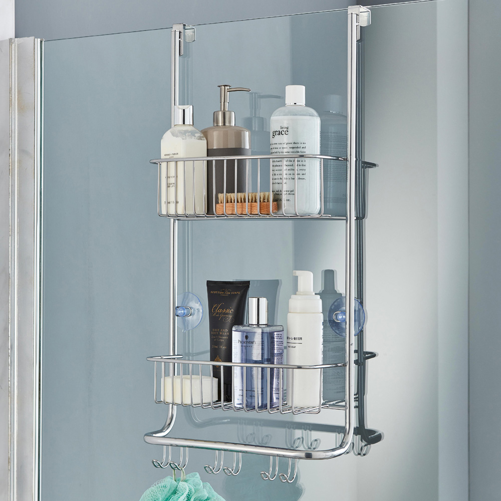 House of Home 2-Tier Over Door Shower Caddy Image 2