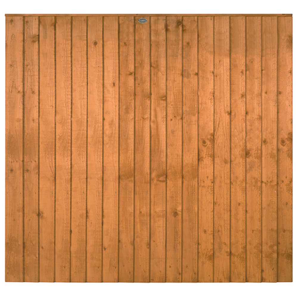 Forest Garden Brown Closeboard Panel 1.83 x 1.68m Image 3