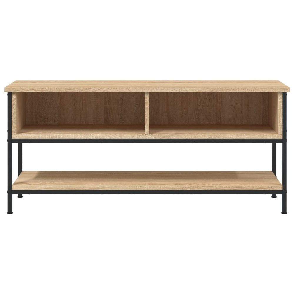 vidaXL 3 Shelf Sonoma Oak TV Cabinet Image 4