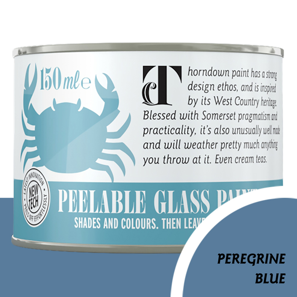 Thorndown Peregrine Blue Peelable Glass Paint 150ml Image 3