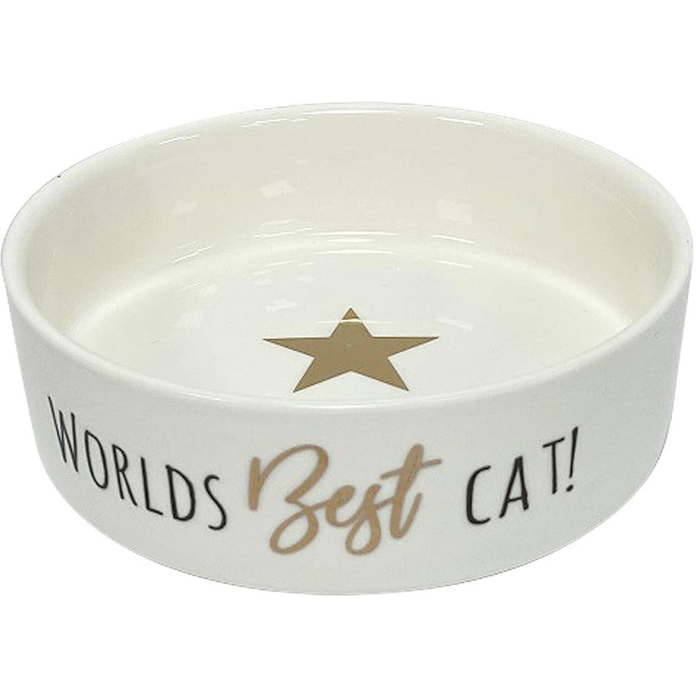 Single Clever Paws World's Best Cat Bowl in Assorted styles Image 2