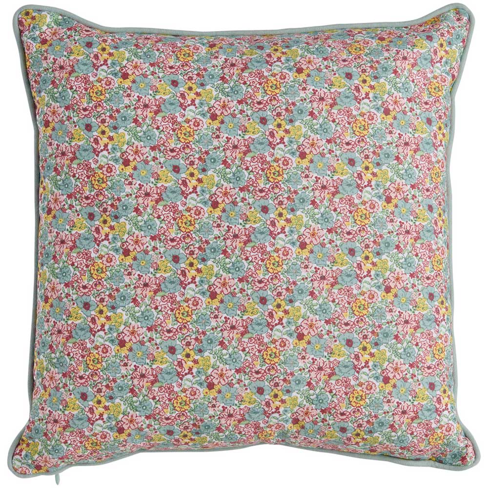 Wilko Fond Reversible Floral Outdoor Cushion 43 x 43cm Image 1