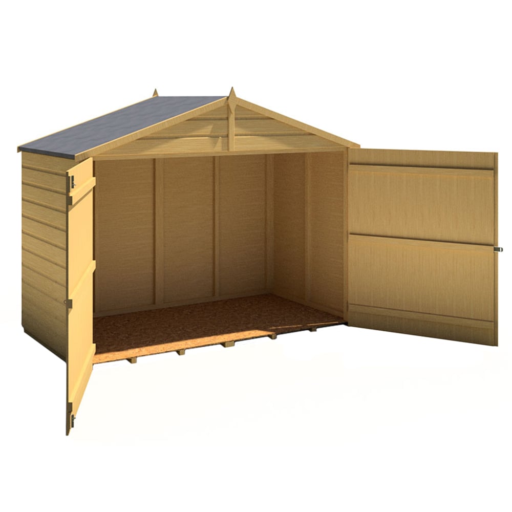 Shire 6 x 3ft Double Door Shiplap Apex Bike Shed Image 3