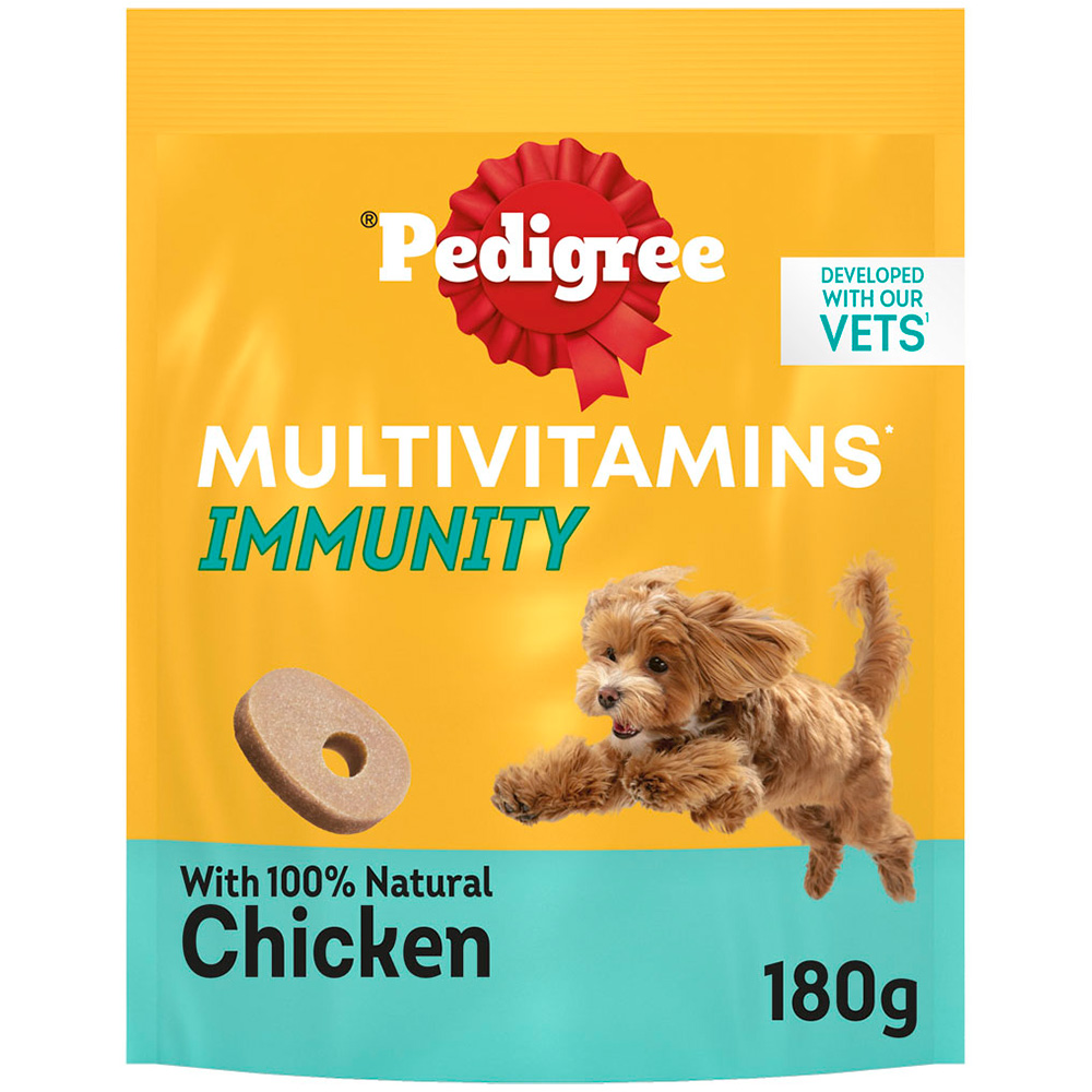 Pedigree Multivitamins Immunity Soft Dog Chews 180g Case of 6 x 30 Pack Image 2