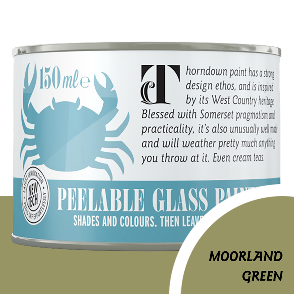 Thorndown Moorland Green Peelable Glass Paint 150ml Image 3