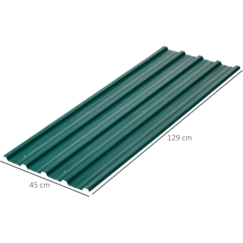 Outsunny Green Galvanised Steel Roof Panels 12 Pack Image 9