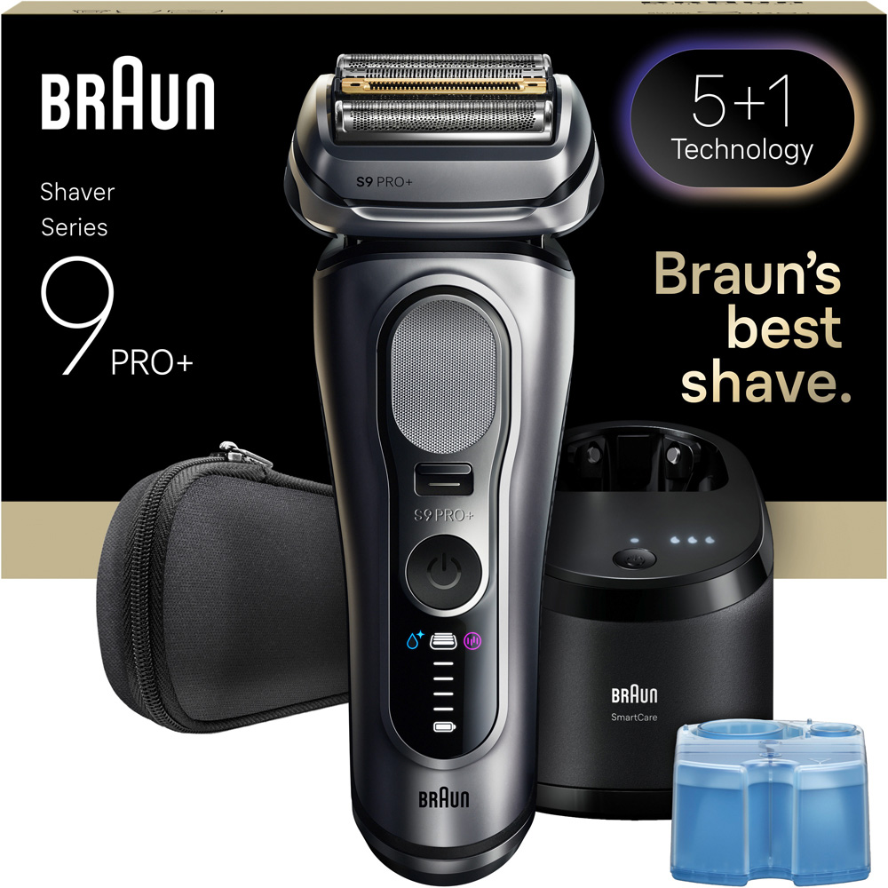 Braun Series 9 PRO Plus 9667CC Silver Electric Shaver Image 2