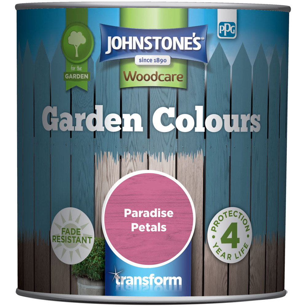 Johnstone's Woodcare Paradise Petals Garden Colours Paint 1L Image 2