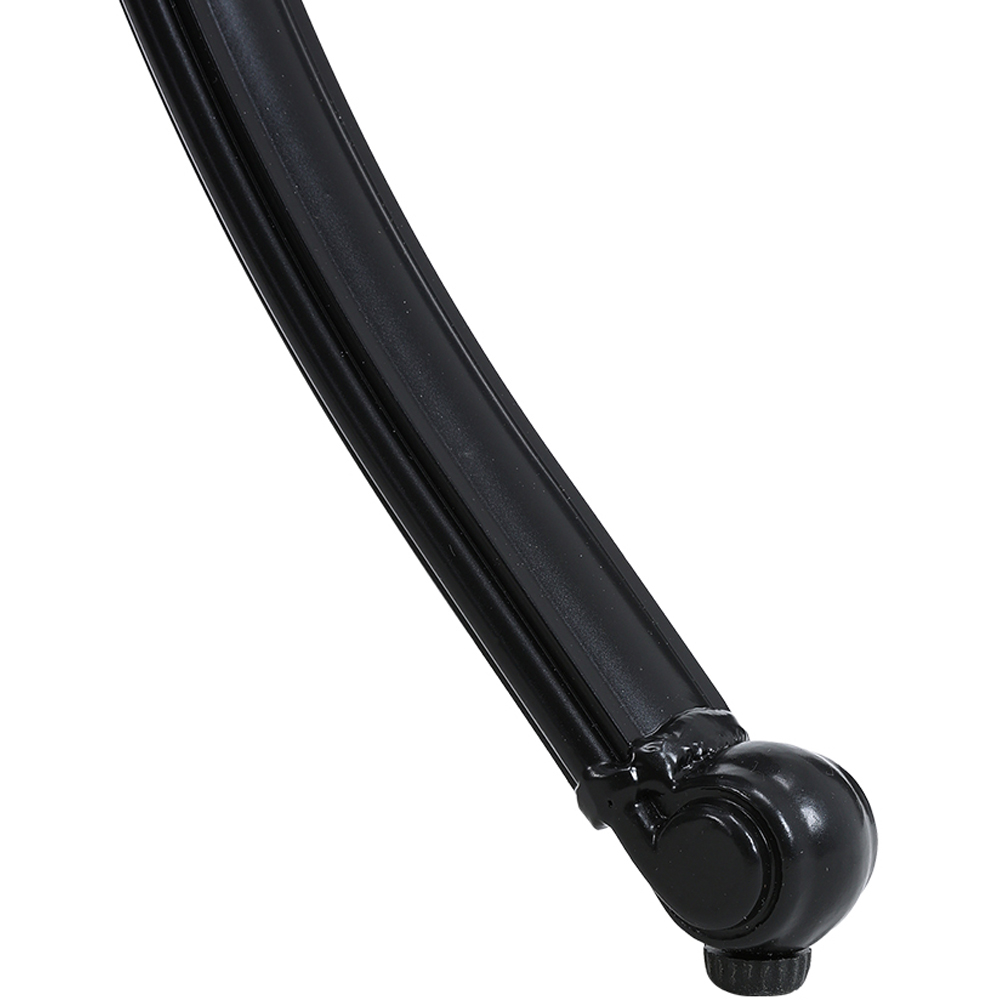 Living and Home Cast Aluminium Round Bistro Table with Parasol Hole Image 5