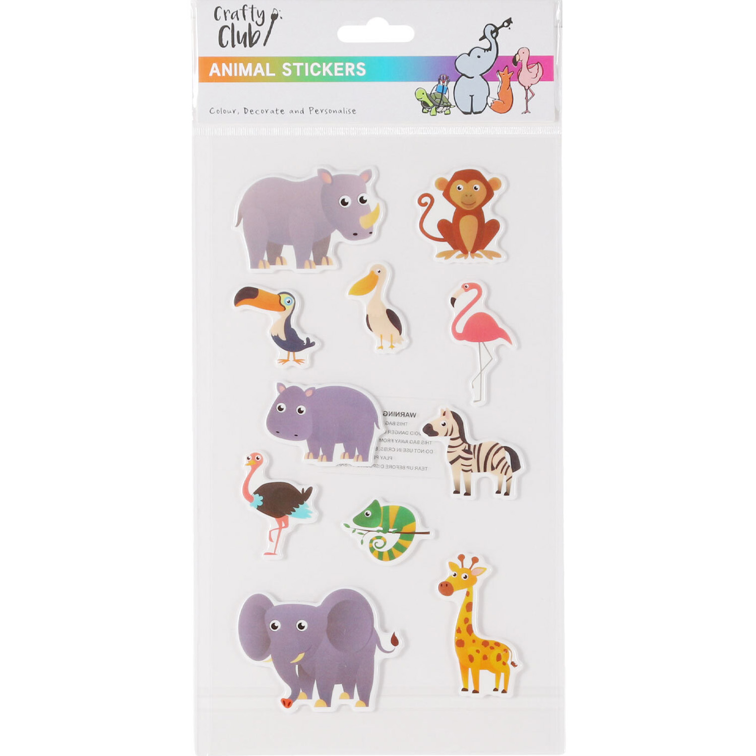 Puffy Animal Stickers Image