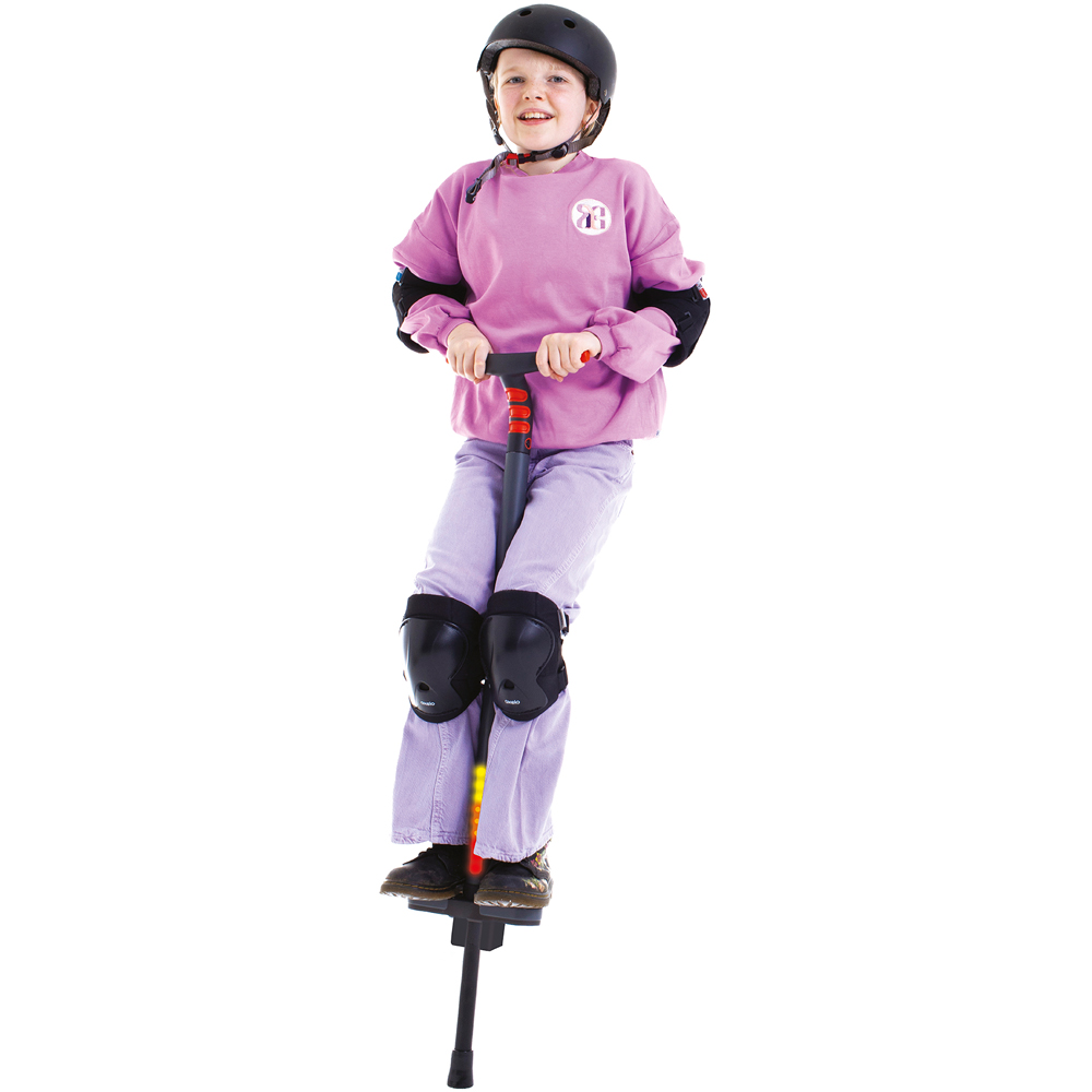 Chillafish Poogi Kids Glow Papaya Light-Up Pogo Stick Image 3