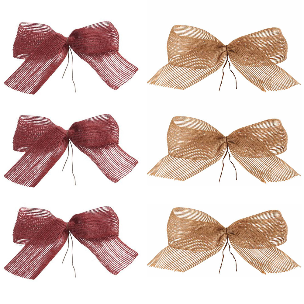 Wilko Assorted Fabric Bows 3 Pack Image 1