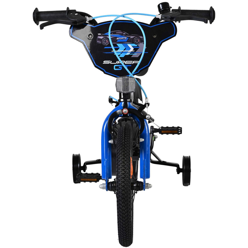 Volare Super GT Kids 14 inch Blue Bike with Stabilisers Image 3
