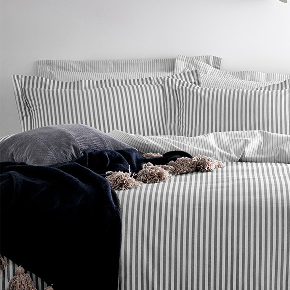 Yard Double Hebden Grey Reversible Duvet Set Image 2