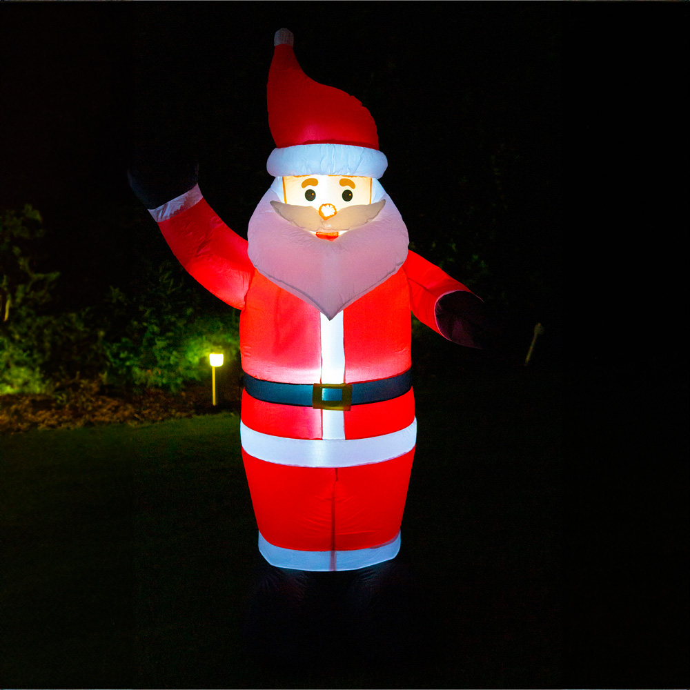 St Helens LED Multicolour Inflatable Santa Claus 5.6ft Image 3