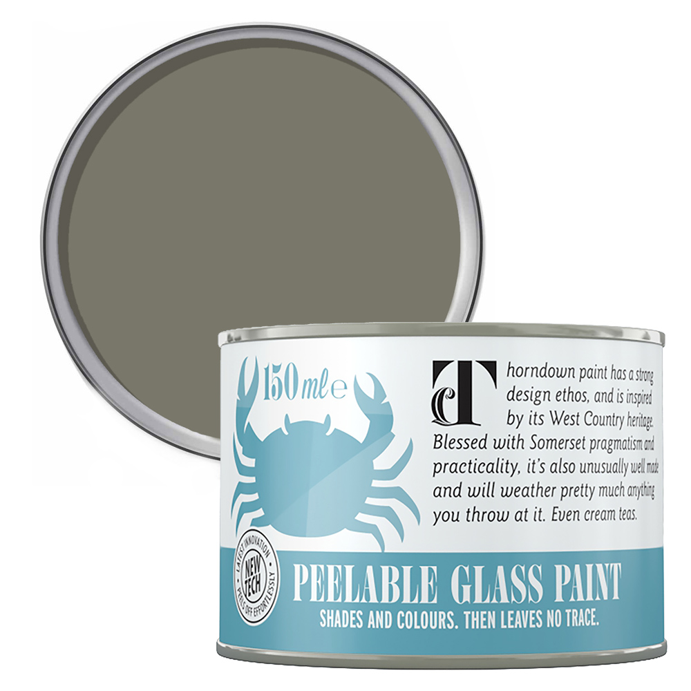Thorndown Dormouse Grey Peelable Glass Paint 150ml Image 1