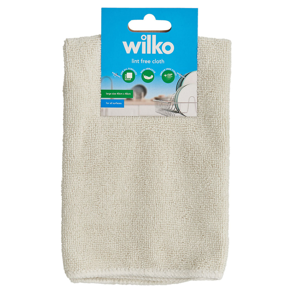 Wilko Lint Free Cleaning Cloth 1 Pack Wilko