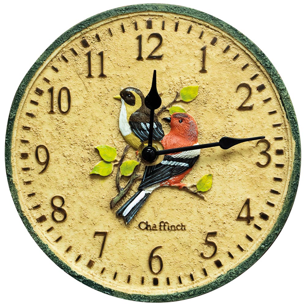 St Helens Chaffinch Garden Clock 30cm Image 1
