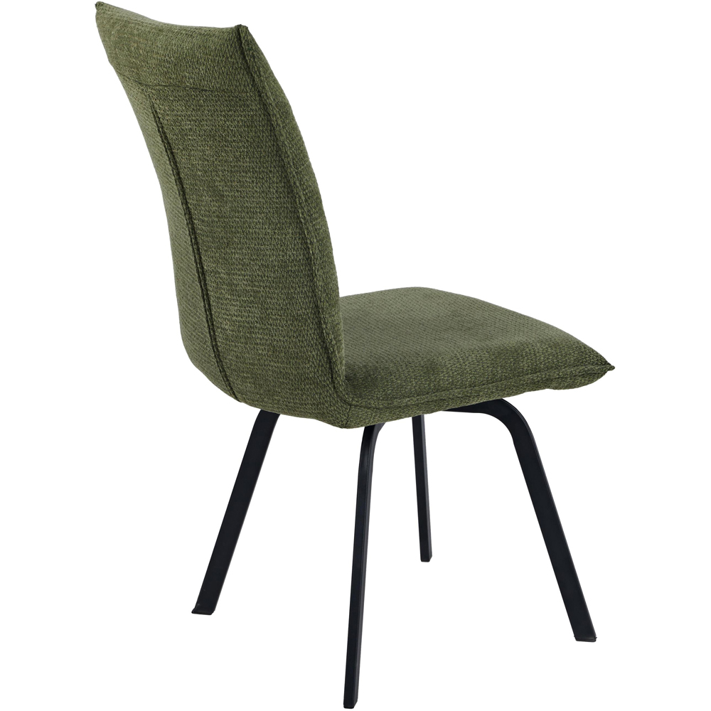 Portland Remi Olive Chenille Dining Chair Image 2