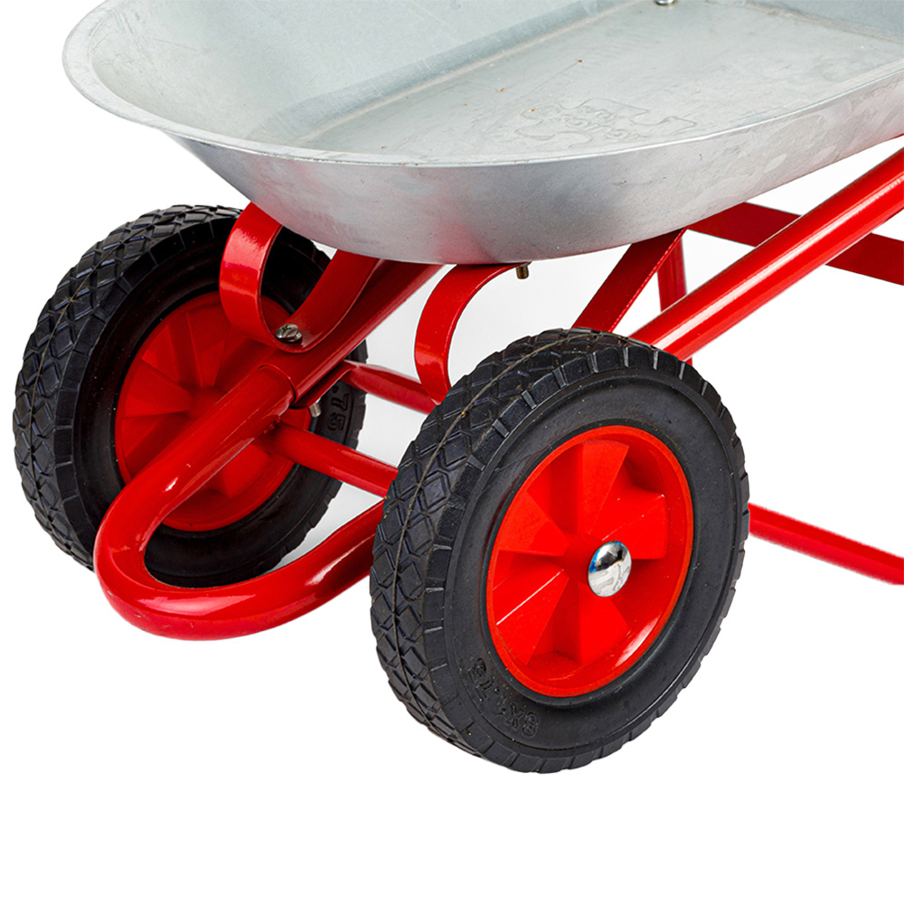 Bigjigs Toys Red and Black Children Wheelbarrow Image 4