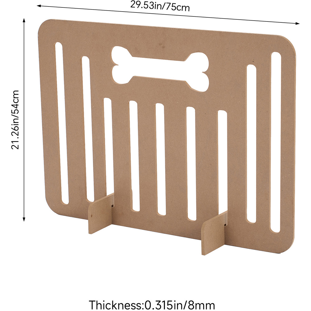 H&O Direct 75cm Natural Foldable Freestanding Pet Barrier Image 6